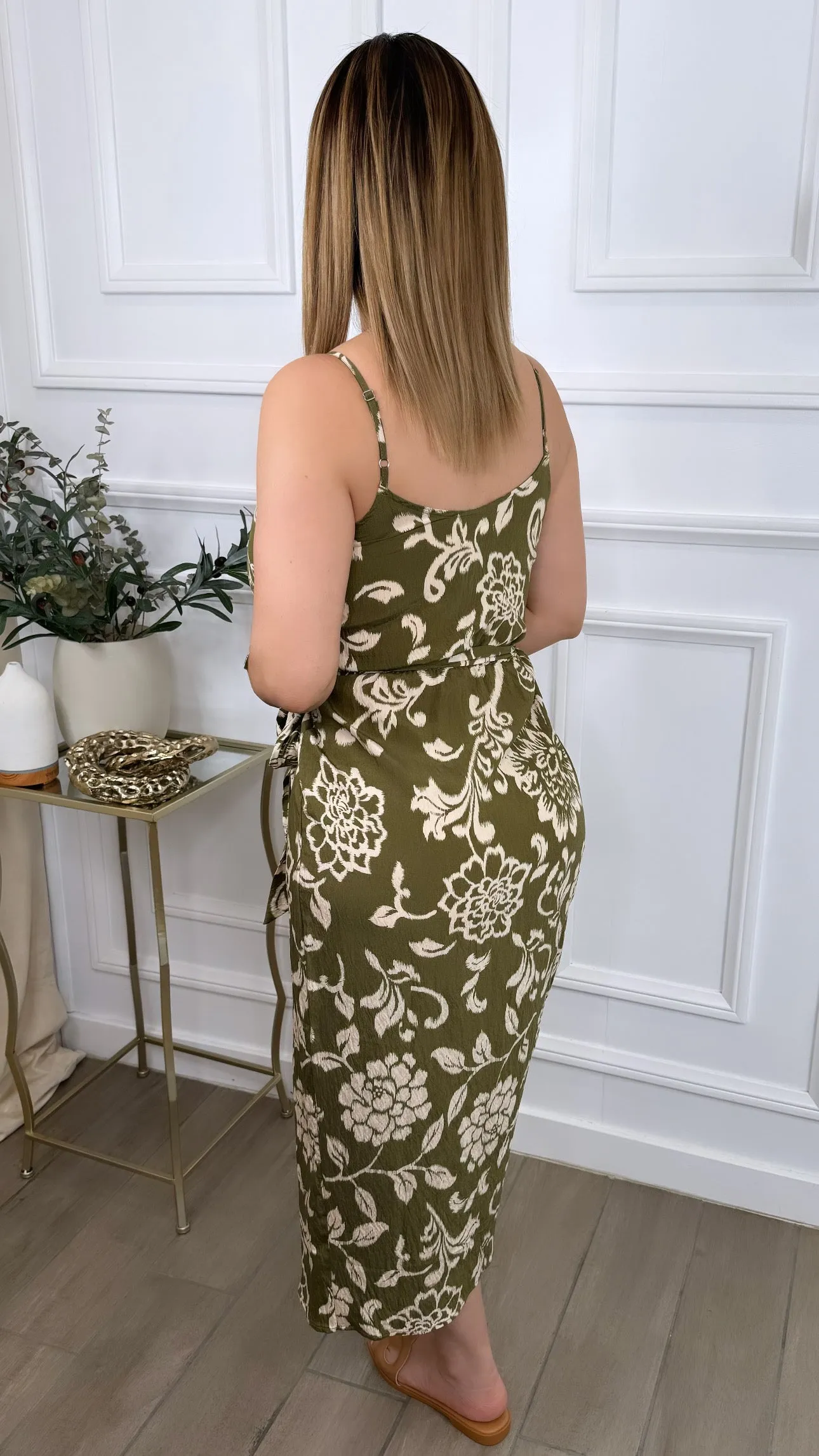 XIMENA GREEN  DRESS